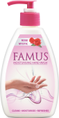 Famus Moisturising Hand wash Pump Bottle 200ml - Rose